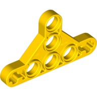 Деталь Лего Техник Бим Треугольный Тонкий Тип 2 Цвет Желтый