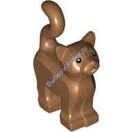 Деталь Лего Кошка Стоящая Цвет Карамельный