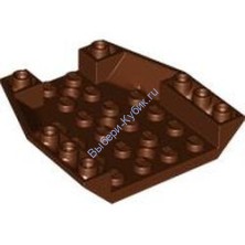 Деталь Лего Клин 6 х 6 Тройной Обратный Цвет Коричневый
