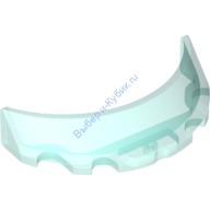 Деталь Лего Лобовое Стекло 3 х 6 х 1 Изогнутое Цвет Прозрачно-Голубой