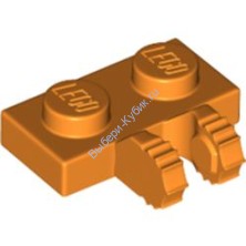 Деталь Лего Петля Пластина 1 х 2 C 2 Пальцами На Стороне Цвет Оранжевый