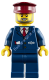 Минифигурка Лего Сити Машинист Поезда