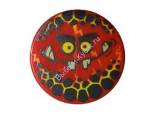 Деталь Лего Плитка Круглая 2 х 2 с Мордочкой Гоблина и Малыми Зубами Цвет Красный