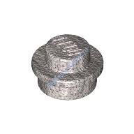 Деталь Лего Пластина Круглая 1 х 1 Цвет Металлический Серебрянный