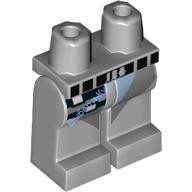 Деталь Лего Ноги С Рисунком Цвет Светло-Серый