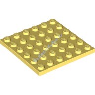 Деталь Лего Пластина 6 х 6 Цвет Ярко-Светло-Желтый