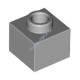 Деталь Лего Кубик Модифицированный 1 х 1 х 2/3 С Открытым Штырьком Цвет Светло-Серый