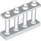 Деталь Лего Забор 1 х 4 х 2 С Четырьмя Штырьками Цвет Белый
