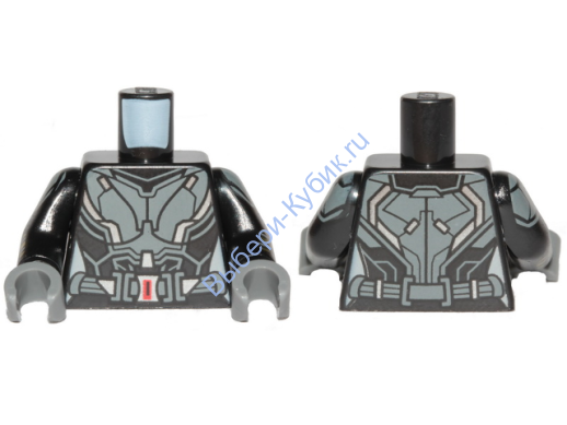 Деталь Лего Торс С Рисунком Цвет Черный