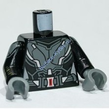 Деталь Лего Торс С Рисунком Цвет Черный