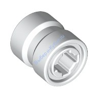 Деталь Лего Диск 8Мм D X 9Мм Отверстие Для Дисков С Пин Держателем Усиленной Обратной Стороной Цвет Белый