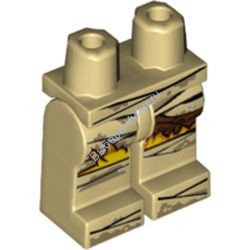 Деталь Лего Ноги С Рисунком Цвет Песочный