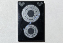 Деталь Лего Плитка 2 х 3 С Рисунком Цвет Черный