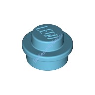 Деталь Лего Пластина Круглая 1 х 1 Цвет Умеренно-Лазурный