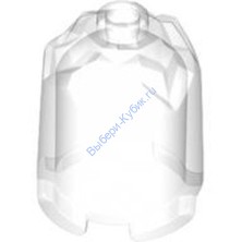 Деталь Лего Кубик Круглый 2 x 2 x 2 Верх Купола - Сверху Грани Цвет Прозрачный