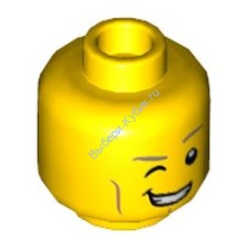 Деталь Лего Голова Минифигурки Мужская Цвет Желтый