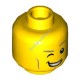 Деталь Лего Голова Минифигурки Мужская Цвет Желтый