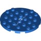 Деталь Лего Пластина Круглая 6 х 6 С Отверстием Цвет Синий