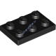 Деталь Лего Пластина 2 х 3 Цвет Черный