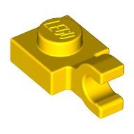 Деталь Лего Пластина Модифицированная 1 х 1 С Горизонтальной Защелкой Цвет Желтый