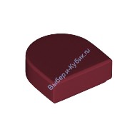Деталь Лего Плитка 1 х 1 Полукруг Цвет Темно-Красный