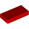 Деталь Лего Плитка 1 х 2 С Желобком Цвет Красный