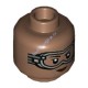 Деталь Лего Голова Минифигурки Цвет Умеренно-Коричневый 3626pb3140