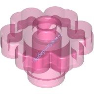 Деталь Лего Цветок 2 Х 2 Цвет Прозрачно-Розовый