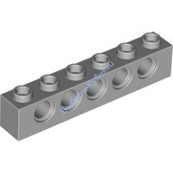 Деталь Лего Техник Кубик 1 х 6 С Отверстиями Цвет Светло-Серый
