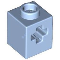 Деталь Лего Техник Кубик 1 х 1 С Отверстием Под Ось Цвет Ярко-Светло-Голубой
