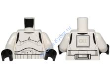 Деталь Лего Торс С Рисунком Цвет Белый