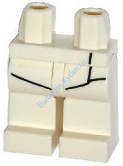 Деталь Лего Ноги С Рисунком Цвет Белый