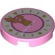 Деталь Лего Плитка Круглая 2 х 2 Часы Цвет Ярко-Розовый