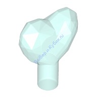 Деталь Лего Камень / Кристалл 1 х 1 Форма Сердца Цвет Прозрачно-Голубой