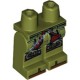 Деталь Лего Ноги С Рисунком Цвет Оливковый Зеленый