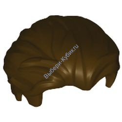 Деталь Лего Парик Цвет Темно-Коричневый