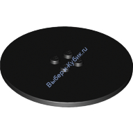 Деталь Лего Плитка Круглая 8 х 8 Цвет Черный