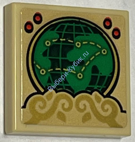 Деталь Лего С Наклейкой Плитка 2 х 2 Цвет