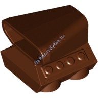 Деталь Лего Спортивная Автомобильная Турбина 2 х 2 Цвет Коричневый