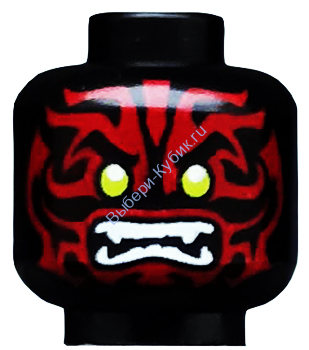 Деталь Лего Голова Минифигурки Цвет Черный