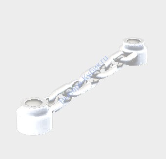 Деталь Аналог Совместимый С Лего Цепь 5 Звеньев Цвет Прозрачный