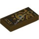 Деталь Лего Плитка 1 х 2 С Рисунком Цвет Темно-Коричневый