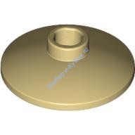 Деталь Лего Тарелка 2 х 2 Перевернутая Цвет Песочный