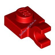 Деталь Лего Пластина 1 х 1 С Горизонтальной Защелкой Цвет Красный