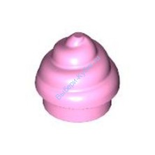 Деталь Лего Пластина Круглая 1 Х 1 С Витой Вершиной Цвет Ярко-Розовый