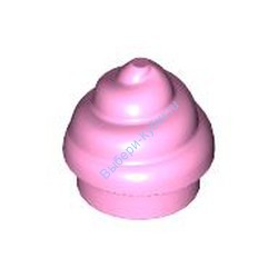Деталь Лего Пластина Круглая 1 Х 1 С Витой Вершиной Цвет Ярко-Розовый