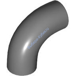 Деталь Лего Кубик Круглый 1 х 1 D. Градусов - Без Шляпки - Тип 2 - С Отверстием Под Ось Цвет Темно-Серый