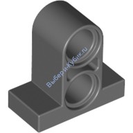 Деталь Лего Техник Пин Коннектор На Плате 1 х 2 х 1 2/3 С 2 Отверстиями Цвет Темно-Серый