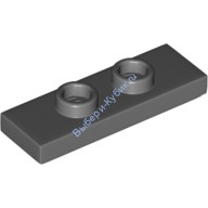 Деталь Лего Пластина 1 х 3 С 2 Штырьками Цвет Темно-Серый