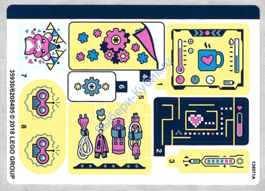 Наклейки К Набору Лего 41329 - (35930/6208495)